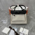 「#4606」Hermes Mini Patchwork Silver Buckle Hermes Herbag 25cm