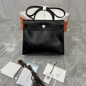 「#4607」Hermes Mini Patchwork Silver Buckle Hermes Herbag 25cm