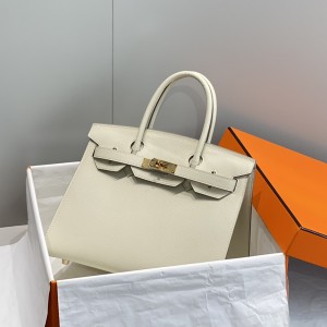 「#4074」Hermes Milkshake White Birkin Bag 30cm