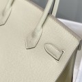 「#4074」Hermes Milkshake White Birkin Bag 30cm