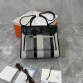 「#4612」Hermes Mini Patchwork Silver Buckle Hermes Herbag 25cm