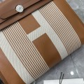 「#4612」Hermes Mini Patchwork Silver Buckle Hermes Herbag 25cm