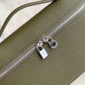 「#7023」Loro pian - L19 - 19x6.5x11cm - olive green