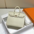 「#4075」Hermes Milkshake White Birkin Bag 25cm