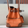 「#4642」 Hermes Cargo canvas and leather Swift bag Hermes Herbag 35cm