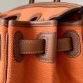 「#4642」 Hermes Cargo canvas and leather Swift bag Hermes Herbag 35cm