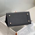 「#4077」Hermès Black Birkin Bag 30cm