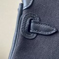 「#4649」 Hermes Cargo canvas and leather Swift bag Hermes Herbag 25cm
