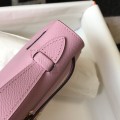 「#4079」Hermès Pink Mini Kelly 1, Gold Buckle 22*14*7cm
