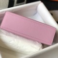 「#4079」Hermès Pink Mini Kelly 1, Gold Buckle 22*14*7cm