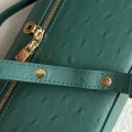 「#7042」Loro pian L19 gold buckle - FAN1034 - 19x6.5x11cm - Malachite Green,Ostrich skin 「#7042」Loro pian L19 gold buckle - FAN1034 - 19x6.5x11cm - Malachite Green,Ostrich skin