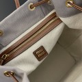 「#9021」 miumiu Sac à dos en toile 22*18*11.5