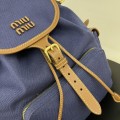 「#9025」 miumiu Sac à dos en toile 22*18*11.5 「#9025」 miumiu Sac à dos en toile 22*18*11.5