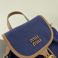 「#9025」 miumiu Sac à dos en toile 22*18*11.5 「#9025」 miumiu Sac à dos en toile 22*18*11.5