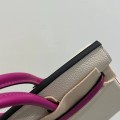 「#4673」Hermes Birkin Milkshake White/L3 Rose Purple Epsom Leather, Gold Buckle Hand-sewn Wax Thread 25cm