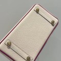 「#4673」Hermes Birkin Milkshake White/L3 Rose Purple Epsom Leather, Gold Buckle Hand-sewn Wax Thread 25cm
