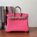 「#4678」Hermes Birkin three-tone epsom leather, gold buckle, hand-sewn wax thread 30cm