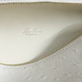 「#7046」Loro pian L19 gold buckle - FAN1034 - 19x6.5x11cm -Tender white,Ostrich skin 「#7046」Loro pian L19 gold buckle - FAN1034 - 19x6.5x11cm -Tender white,Ostrich skin