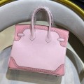 「#4681」Hermes Birkin lace model, epsom leather, silver buckle, hand-sewn wax thread 25cm