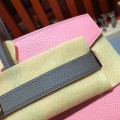 「#4689」Hermes Birkin milkshake pink iron grey gold buckle epsom leather, hand-sewn wax thread 30cm