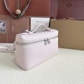 「#7052」Loro pian L19 silver buckle -FAI8393 - 19x6.5x11cm -Sakura pink 「#7052」Loro pian L19 silver buckle -FAI8393 - 19x6.5x11cm -Sakura pink