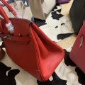 「#4702」 Hermès Birkin Bag Top Grade Lace Leather 30cm Silver Buckle