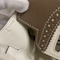 「#4703」 Hermès Birkin Bag Top Grade Lace Leather 30cm Silver Buckle
