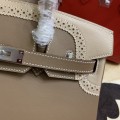 「#4708」 Hermès Birkin Bag Top Grade Lace Leather 30cm Silver Buckle