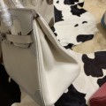 「#4709」 Hermès Birkin Bag Top Grade Lace Leather 30cm Silver Buckle