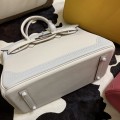 「#4709」 Hermès Birkin Bag Top Grade Lace Leather 30cm Silver Buckle
