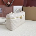 「#7055」Loro pian Extra Pocket L19 gold buckle -FAI8393 - 19x6.5x11cm - Tender white，embroidery thread