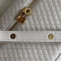 「#7055」Loro pian Extra Pocket L19 gold buckle -FAI8393 - 19x6.5x11cm - Tender white，embroidery thread