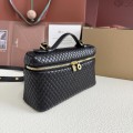 「#7056」Loro pian Extra Pocket L19 gold buckle -FAI8393 - 19x6.5x11cm - black，embroidery thread