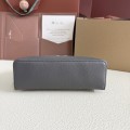 「#7057」Loro pian Extra Pocket L19 silver buckle -FAI8393 - 19x6.5x11cm - dark gray