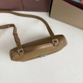 「#7059」Loro pian Extra Pocket L19 silver buckle -FAI8393 - 19x6.5x11cm - jungle brown