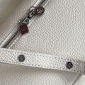 「#7063」Loro pian Extra Pocket L19 silver buckle -FAI8393 - 19x6.5x11cm - Tender white 「#7063」Loro pian Extra Pocket L19 silver buckle -FAI8393 - 19x6.5x11cm - Tender white