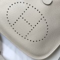 「#4095」 Hermes Milkshake White French Evelyne 29cm