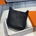 「#4096」 Hermès Black French Evelyne 29cm