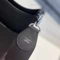 「#4096」 Hermès Black French Evelyne 29cm
