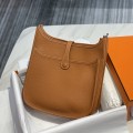 「#4098」 Hermès Golden Brown Evelyne French Bag 29cm