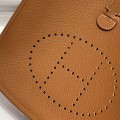 「#4098」 Hermès Golden Brown Evelyne French Bag 29cm