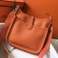 「#4099」 Hermès Orange Evelyne Bag 29cm