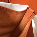 「#4099」 Hermès Orange Evelyne Bag 29cm