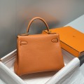 「#4001」 Hermes Orange Mini Kelly 20cm