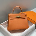 「#4001」 Hermes Orange Mini Kelly 20cm