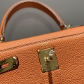 「#4001」 Hermes Orange Mini Kelly 20cm