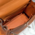 「#4001」 Hermes Orange Mini Kelly 20cm