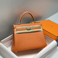 「#4001」 Hermes Orange Mini Kelly 20cm