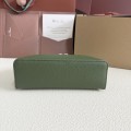 「#7064」Loro pian Extra Pocket L19 silver buckle -FAI8393 - 19x6.5x11cm - lichen green