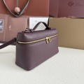 「#7066」Loro pian Extra Pocket L19 gold buckle - FAI8393 - 19x6.5x11cm - red bean color